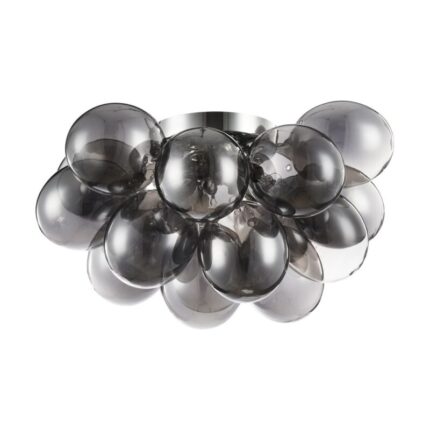 Laevalgusti, laelamp Balbo MOD112-04-N. Maytoni. Klaasi värv: Suitsuklaas või Merevaik . IP20. Kõrgus 25cm. Läbimõõt 38 cm. 4 pirni G9 (40W) komplekt ei sisalda pirni