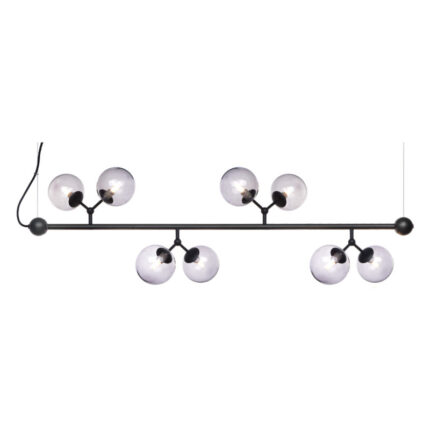 738793 Atom horizontal chandelier large smoke PACKSHOT 2