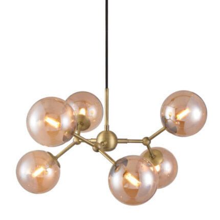 738830 Atom chandelier amber O57 PACKSHOT e1650382635300