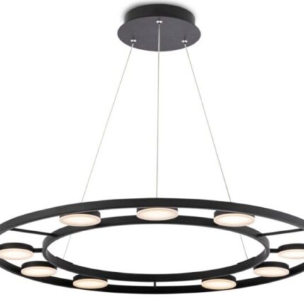 Lamp, LED chandelier FAD MOD070PL-L63B3K, Maytoni. Built-in LED module. Height: 80-150 cm. Diameter 80 cm; 63W. Luminous flux: 2800 lm. Color temperature: 3000K Diffusion angle: 120