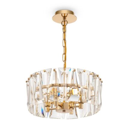 Lühter Puntes MOD043PL-04CH. Maytoni, Saksamaa. 4 pirni E14 60W. Kõrgus: 44-67cm. Diameter 38cm. Keti pikkus: 45 cm. Reguleeritav kõrgus. IP 20 Material: Metal. Värv: Kuld