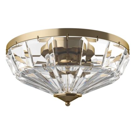 Laevalgusti, laelamp Facet MOD094CL-04G. Maytoni, Saksamaa. 4 pirni E14 60W. Kaitseaste: IP 20. Kõrgus: 20 cm. Diameter 40 cm. Korpuse materjal: Metall Värv: Kuld.
