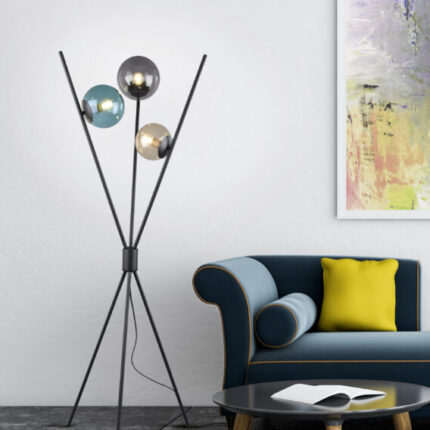Põrandalamp_TrioLighting_Lance_Must_3 pirn_28W_LightConcept_403400317 A 1