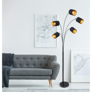 Põrandalamp_Globo_Kaddy_ Must_5 pirni_LightConcept_kaddy 58500 g26290 2