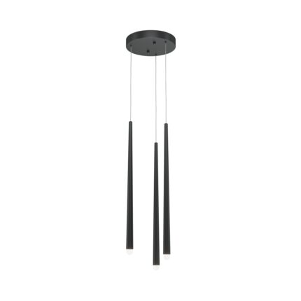 Ripplamp, LED Cascade MOD132PL L18BK, Maytoni Saksamaa, LED 19W, 1400lm, 3000K 4000K, Must, Alumiinium, Kõrgus 79.3 219.3cm, Diameeter 3,5cm 1